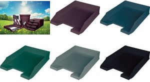 helit Briefablage "the green staff", DIN A4, grün für DIN A4 bis C4, aus recyceltem Kunststoff (mindestens - 5 Stück (H2661652)