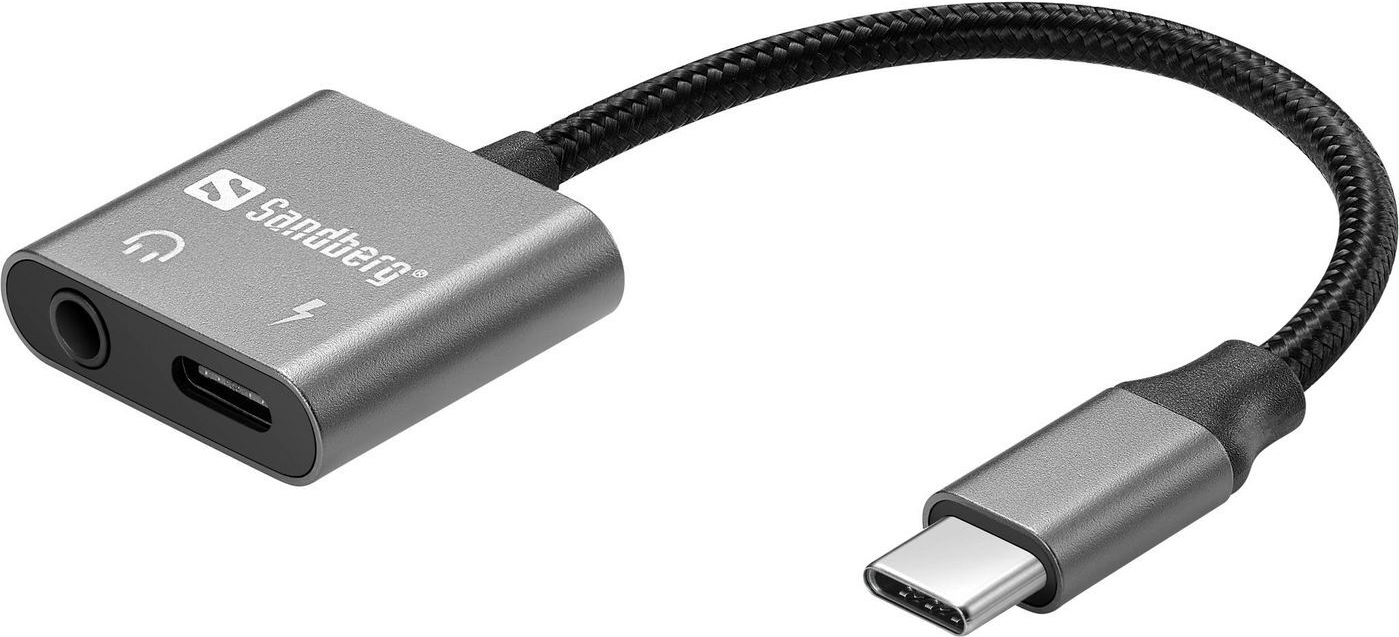 Sandberg USB-C zu Kopfhöreranschluss / Ladeadapter (136-67)