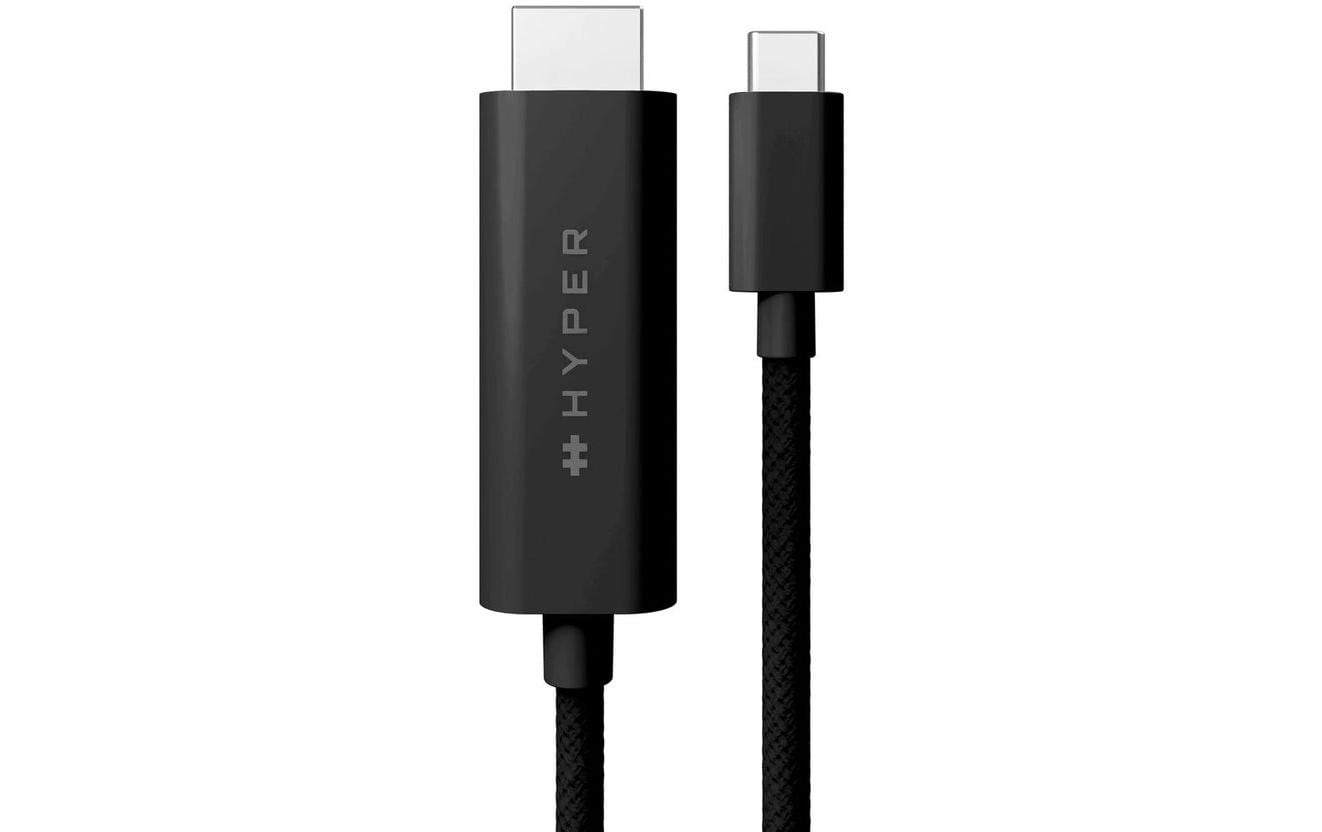 HyperDrive Adapterkabel USB-C auf HDMI 2,5 m 4K60Hz Schwarz