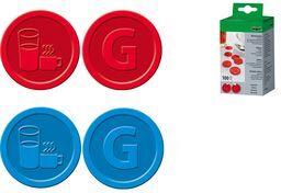 sigel Wertmarken "Bier", aus Kunststoff, gelb Biermarken aus PP, Durchmesser: 25 mm (WM004)