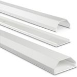 Hama Alu-Kabelkanal, eckig, 110 x 5 x 2,6 cm, Weiß (00220989)