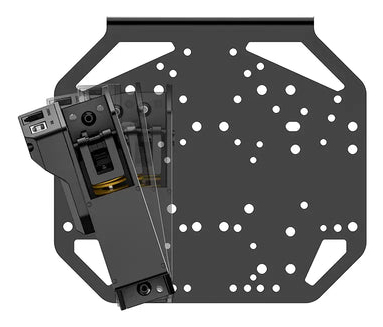 Moza Racing Universal Mounting Plate für Handbremse und Schalter, Schwarz