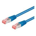 Wentronic Goobay CAT 6 Patchkabel, S/FTP (PiMF), Blau, 25 m - LSZH halogenfrei, Kupfer (95643)