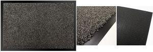PAPERFLOW Multifaser-Schmutzfangmatte, (B)900 x (T)600 mm anthrazit, aus 100% Polyester, absorbierende Fußmatte, - 1 Stück (12TMF60X90.11)