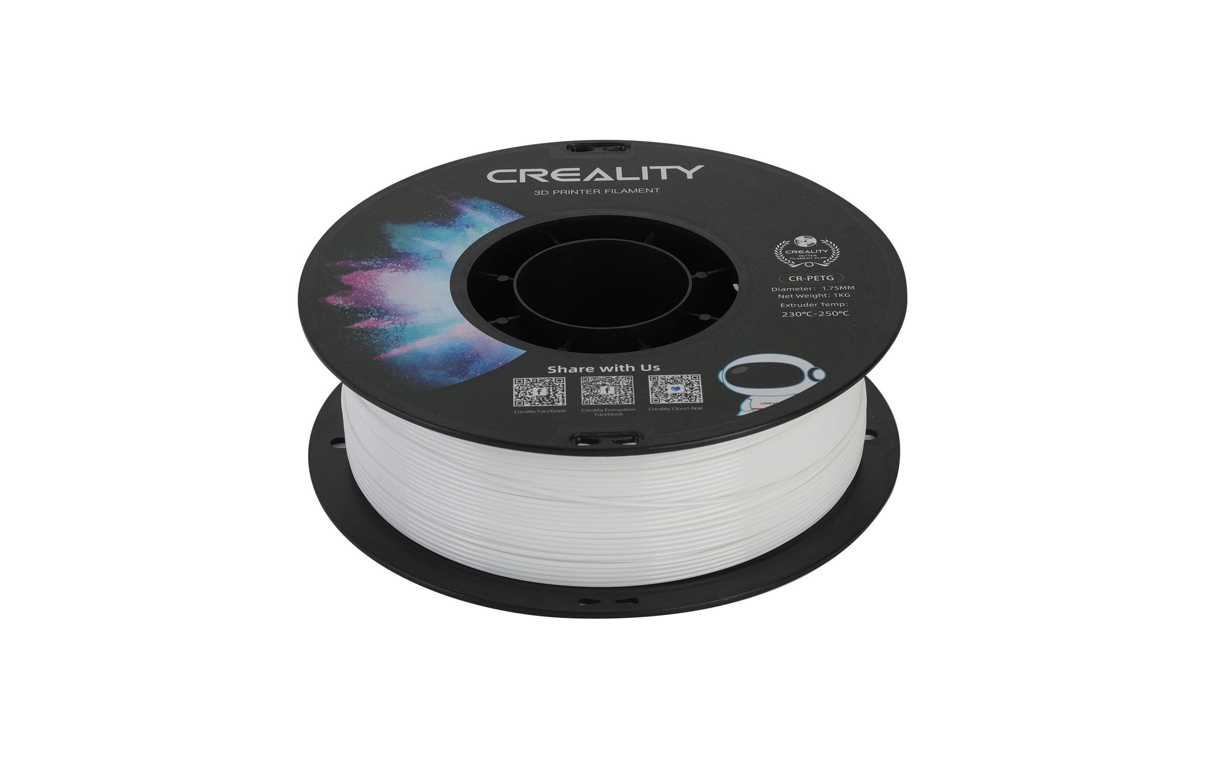 Creality CR-PETG 3D-Druck-Filament 1,75 mm 1 kg Weiß