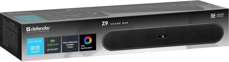 LAUTSPRECHER DEFENDER SOUNDBAR Z9 16W LED BLUETOOTH (65229)
