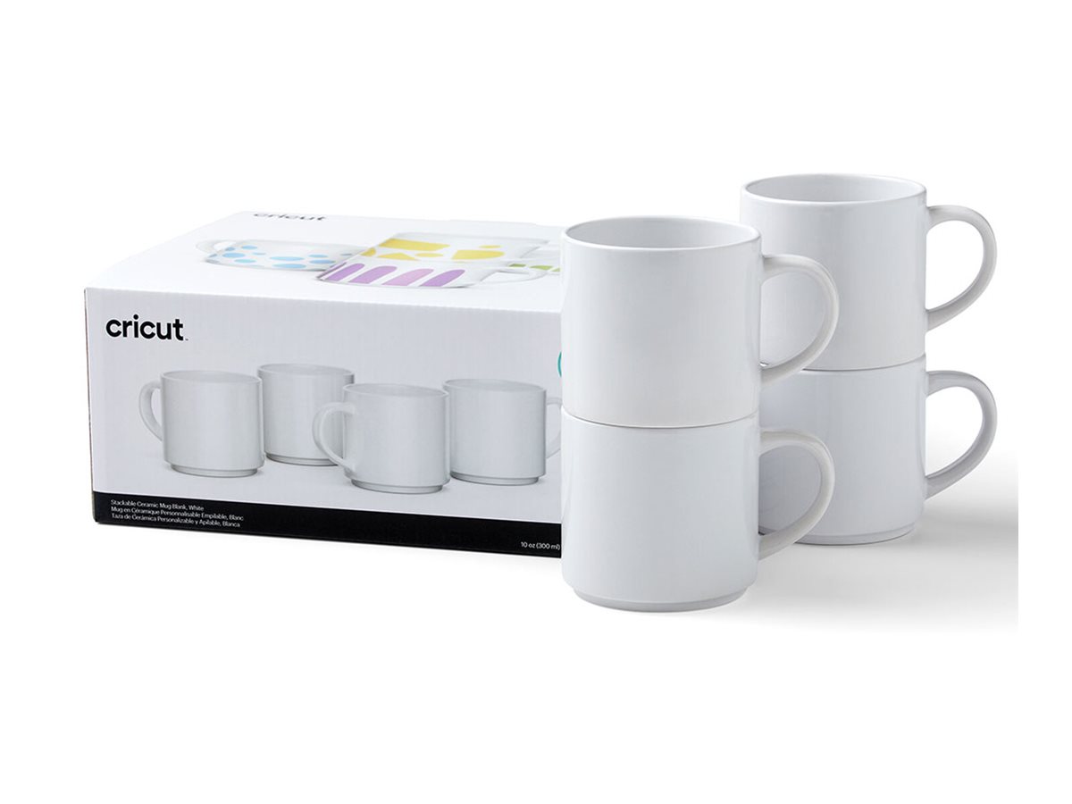 Cricut Becherrohling 300 ml Keramik Weiß 4 St.