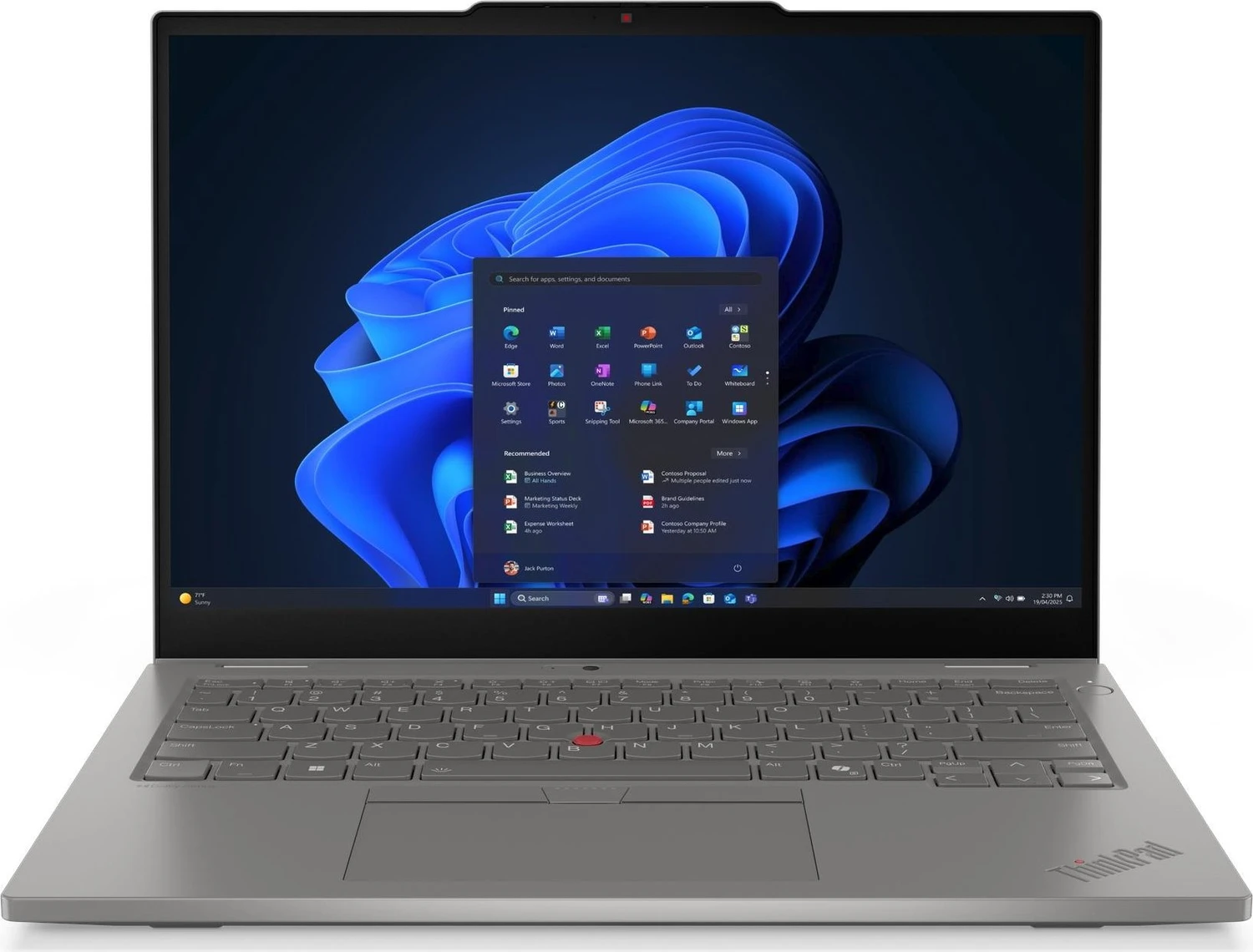 Lenovo ThinkPad L13 2-in-1 Gen 6 AMD Ryzen 7 PRO 250 32GB 512GB SSD 13,3" WUXGA Touch Grau DE QWERTZ
