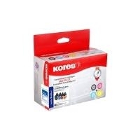 Kores Multi-Pack Tinte für brother DCP-J525W / MFC-J5910DW Inhalt: je 1 Tinte schwarz, cyan, magenta, gelb (je 18 ml) (G1524KIT)