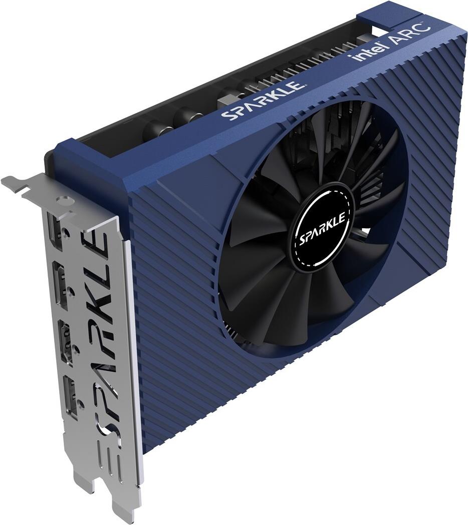 SPARKLE Intel Arc A380 Elf - Grafikkarte - 6 GB GDDR6 Silber Schwarz