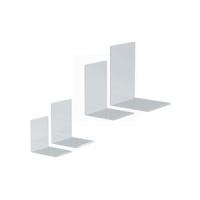 MAUL Buchstütze aus Acryl, glasklar, 100 x 100 x 130 mm abgeschrägte Kanten, Materialdicke 3.0 mm (35135-05)