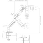 InLine® Tischhalterung mit Lifter und USB/Audio, beweglich, für Monitore bis 82cm (32"), max. 9kg (23158B)