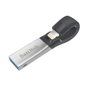 SanDisk USB-Zusatzspeicher Smartphone/Tablet iXpand™ Schwarz/Silber 64 GB USB 3.0, Lightning (SDIX30N-064G-GN6NN)