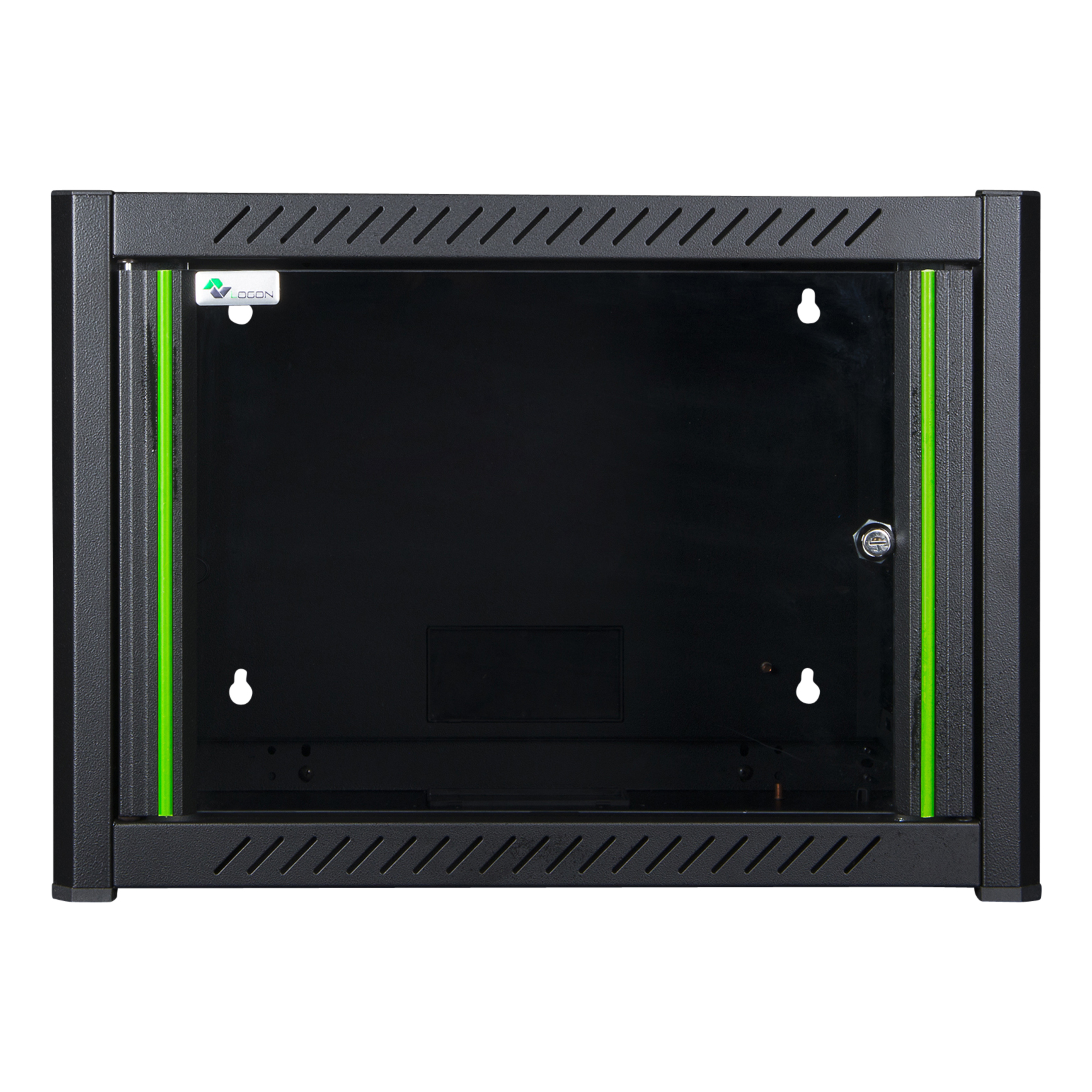 Lanview by Logon Netzwerkschrank 19" 7U 60x56 cm Wandmontage Schwarz RAL 9005