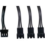 Alphacool Digital RGB LED Y-Kabel 3-fach mit JST Stecker - Schwarz 30cm (18601)