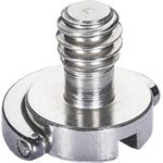 Walimex Pro 2x Kamera Befestigungsschrauben 1/4" , Kameraschrauben aus Edelstahl, Kamera Schraube für Schnellwechselplatte, Stativkopf, Kugelkopf (1021490)