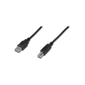 Assmann USB 2.0 connection cable. type A - B M/M. 1.8m. USB 2.0 conform. UL. bl (AK-300105-018-S)