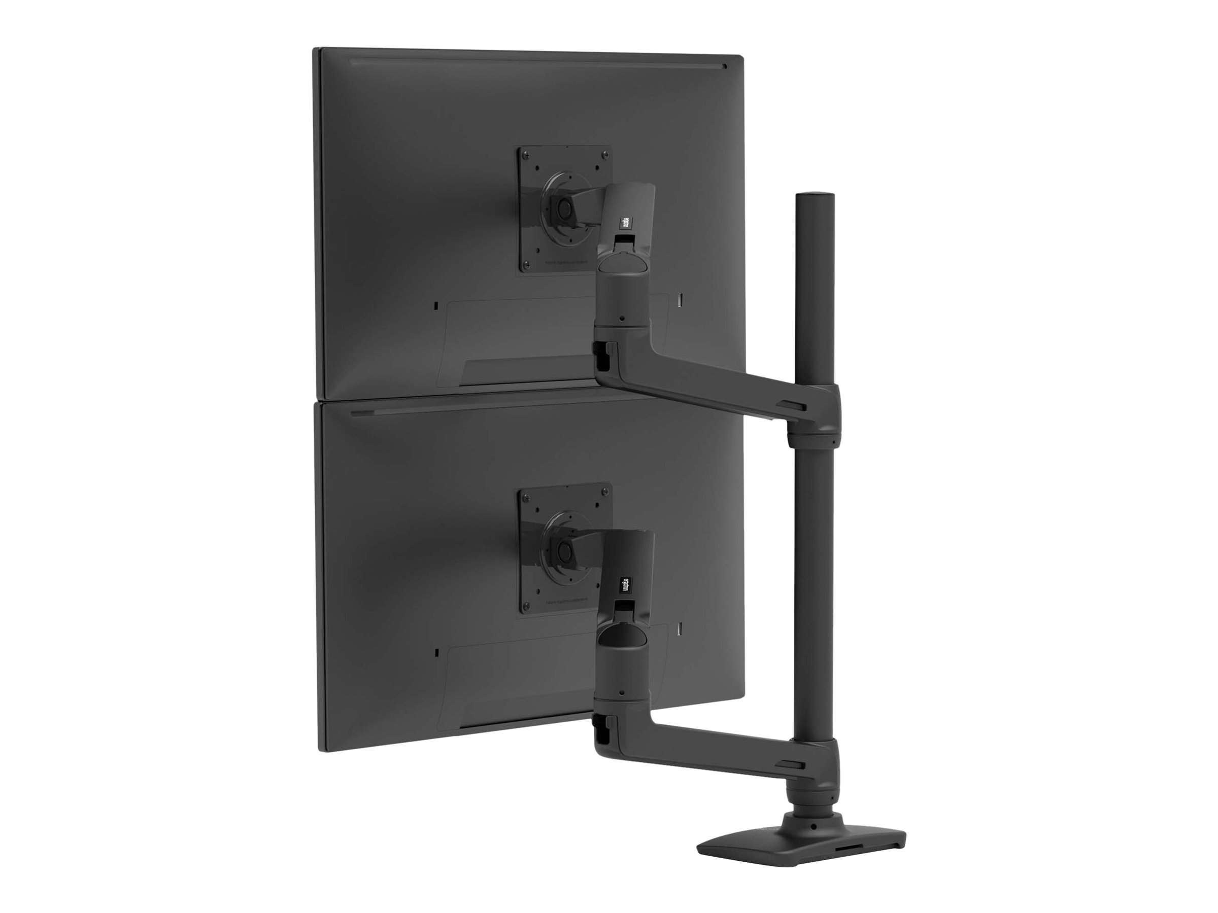 Ergotron LX Dual Monitor Arm Tischhalterung für 2 Monitore bis 40" VESA 75x75/100x100 mm Mattschwarz