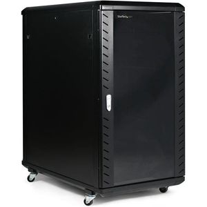 StarTech.com Zerlegbarer 22HE Serverschrank mit Rollen - Schrank - 22U - für ...