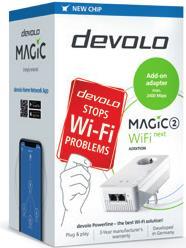 devolo Magic 2 WiFi next - Bridge - GigE, HomeGrid - 802.11a/b/g/n/ac - Dual-Band - an Wandsteckdose anschließbar