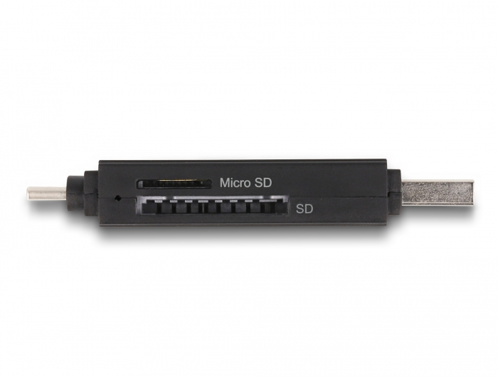 Delock 91004 Kartenleser USB 3.2 Gen 1 Type-A / Type-C Schwarz