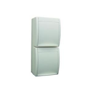 Busch-Jaeger Doppelsteckdose Ocean Aufputz Weiß 20-02 EW-54 (20-02 EW-54)