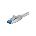 Wentronic Goobay CAT 6a Patchkabel, S/FTP (PiMF), Grau, 1 m - LSZH halogenfrei, Kupfer (93680)