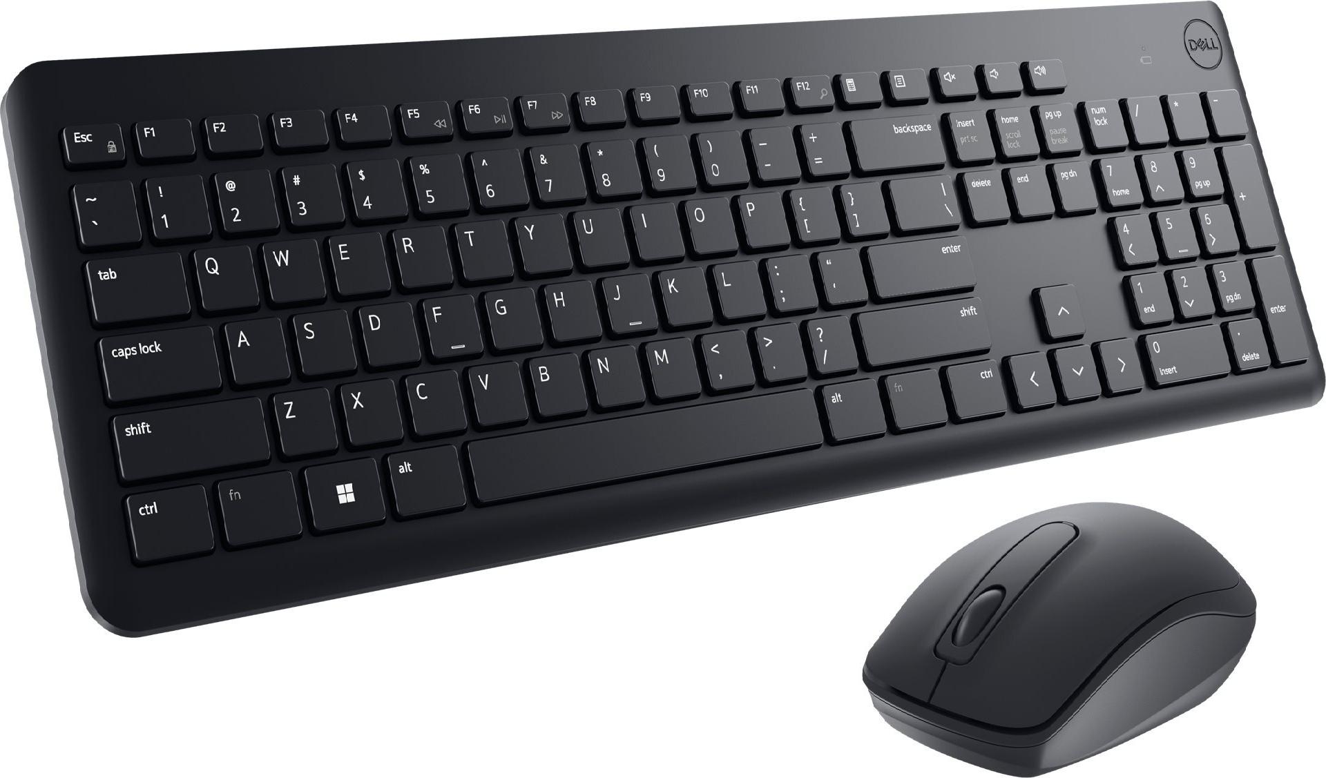 Dell Keyboard and Mouse KM3322W - Kabellos - 2,4 GHz - QWERTY - Schwarz