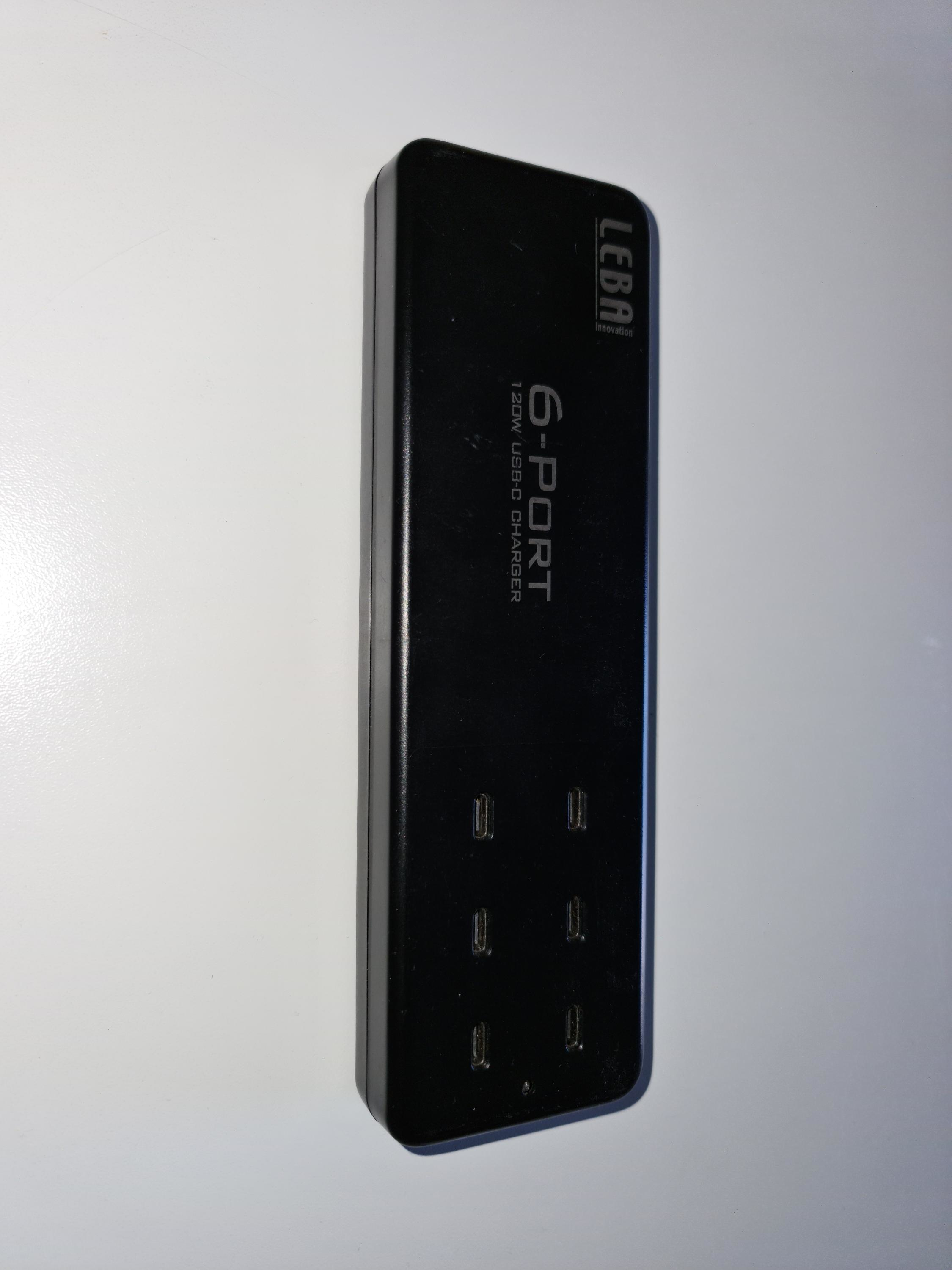Leba NoteCharge 6 Ports USB-C Ladestation 20 W Schwarz