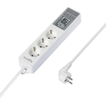 Sygonix SY-4675078 Steckdosenleiste mit Schaltuhr 3fach Weiß Schutzkontakt 1 St. (SY-4675078)
