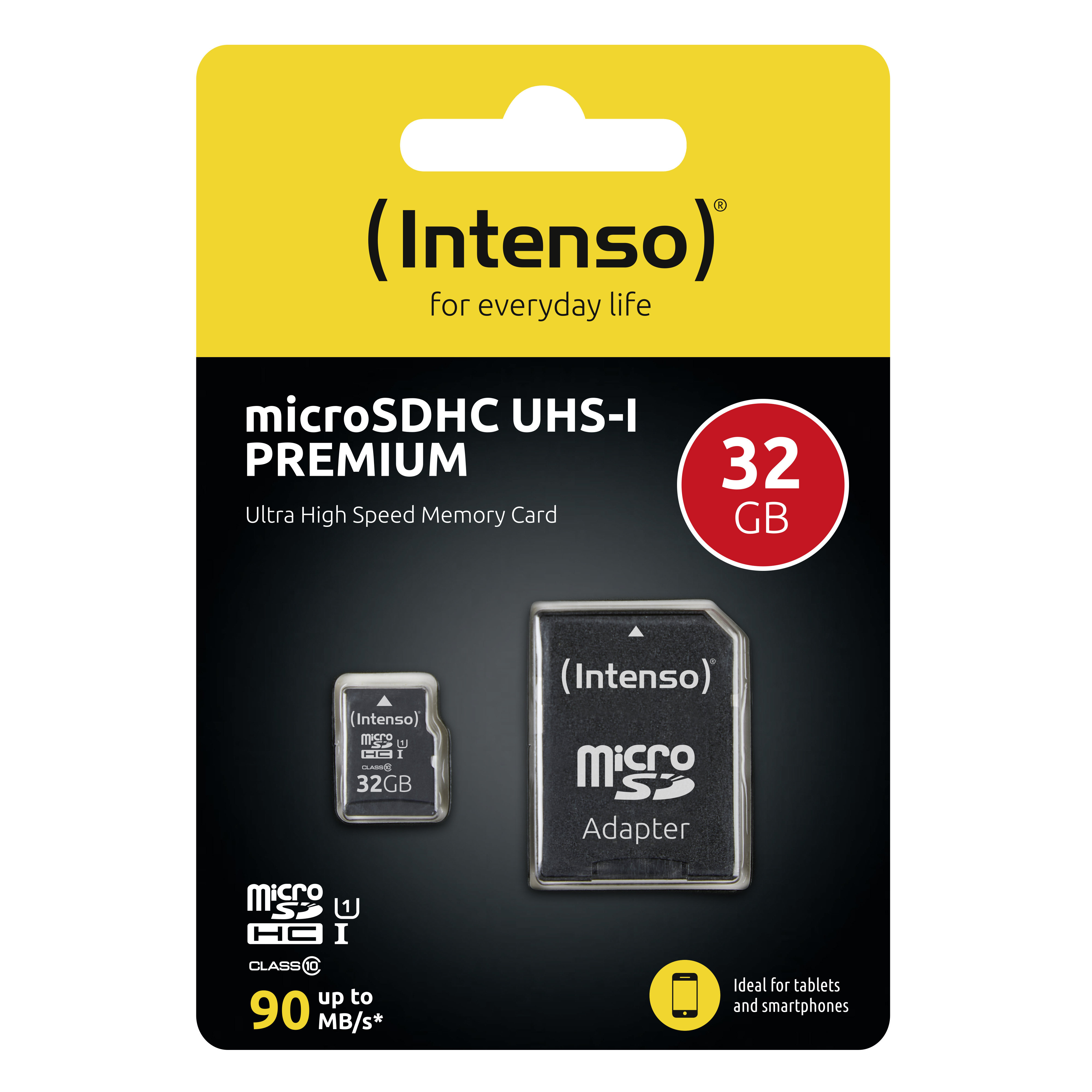 Intenso Premium 32 GB microSDHC UHS-I Class 10 Speicherkarte Schwarz