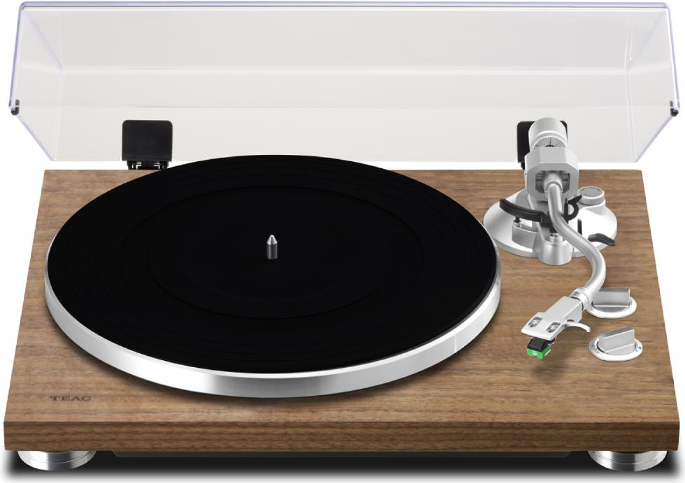 TEAC TN-400BT-X Audio-Plattenspieler mit Riemenantrieb Schwarz - Walnuss Manuell (TN-400BT-X)