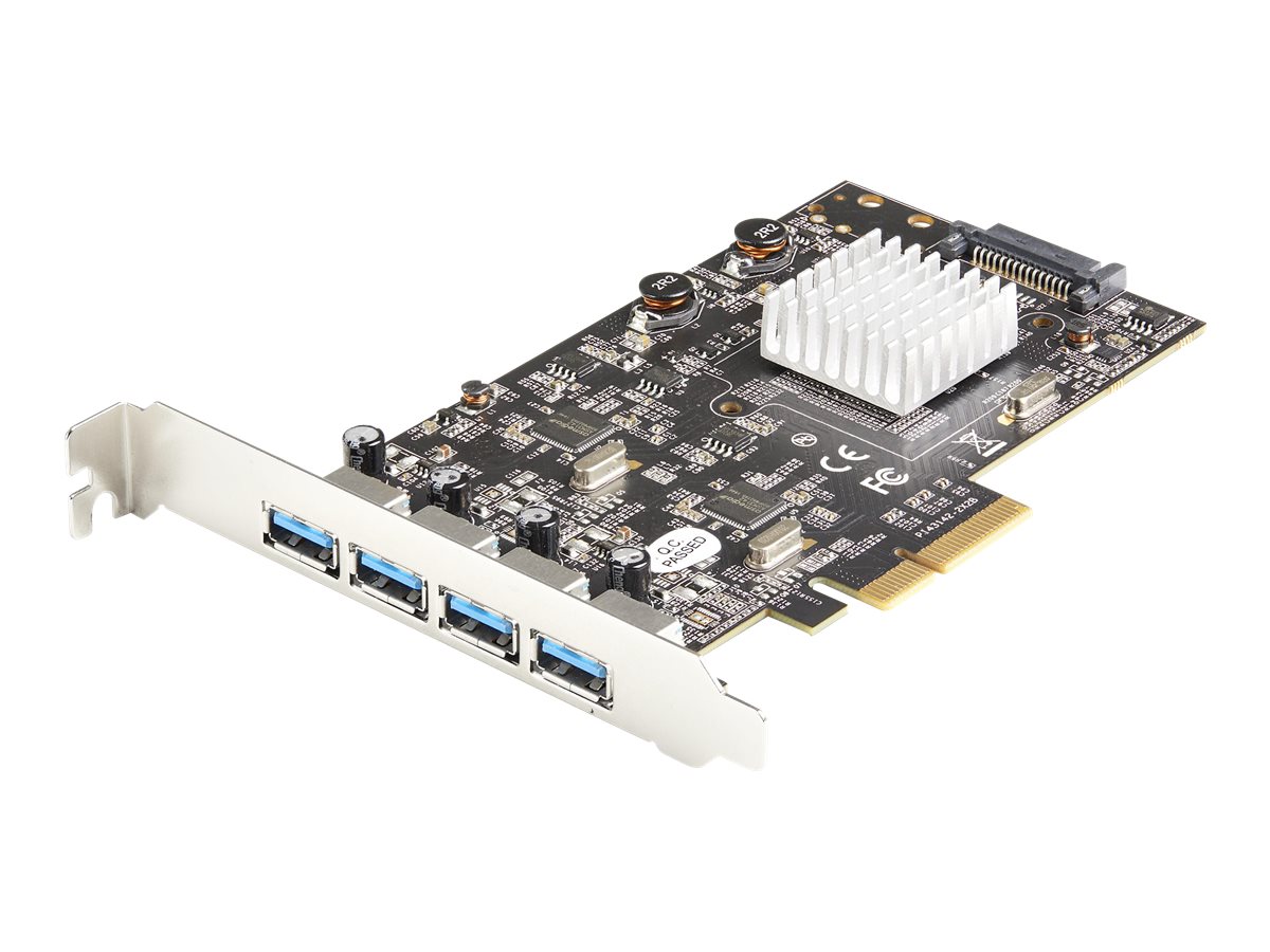 StarTech.com PEXUSB314A2V2 4-Port USB 3.2 Gen 2 PCIe Erweiterungskarte 10 Gbit/s SuperSpeed USB-A Silber