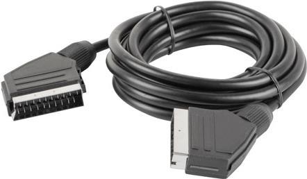 Lanberg CA-EUEU-10CC-0018-BK SCART-Kabel 1,8 m SCART (21-pin) Schwarz (CA-EUEU-10CC-0018-BK)