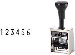 Reiner Paginierstempel B6, Schrifthöhe: 4,5 mm aus Metall, hochglanz-verchromt, Räder aus Spezialguss (1050604521)