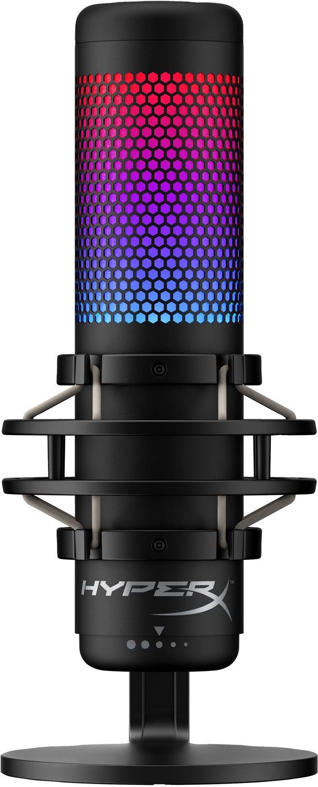 HyperX QuadCast S USB-Mikrofon RGB-Beleuchtung Grau, Schwarz
