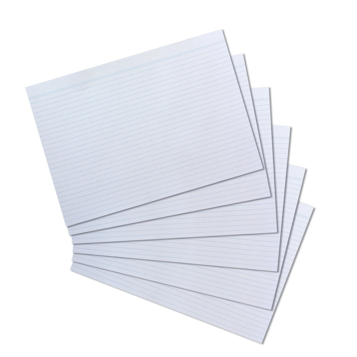 herlitz Karteikarten DIN A4 liniert 170 g/m² weiß