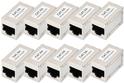 DIGITUS - Netzwerkkoppler - RJ-45 (W) zu RJ-45 (W) - abgeschirmt - CAT 6a - modular, Steckerbelegung 1:1 (Packung mit 10) (DN-93905-10)