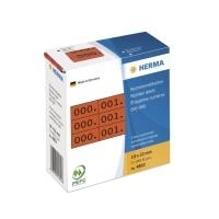 HERMA Schwarz, Rot 10 x 22 mm 3000 Etikett(en) (1000 Bogen x 3) selbstklebende Nummernetiketten (4802)