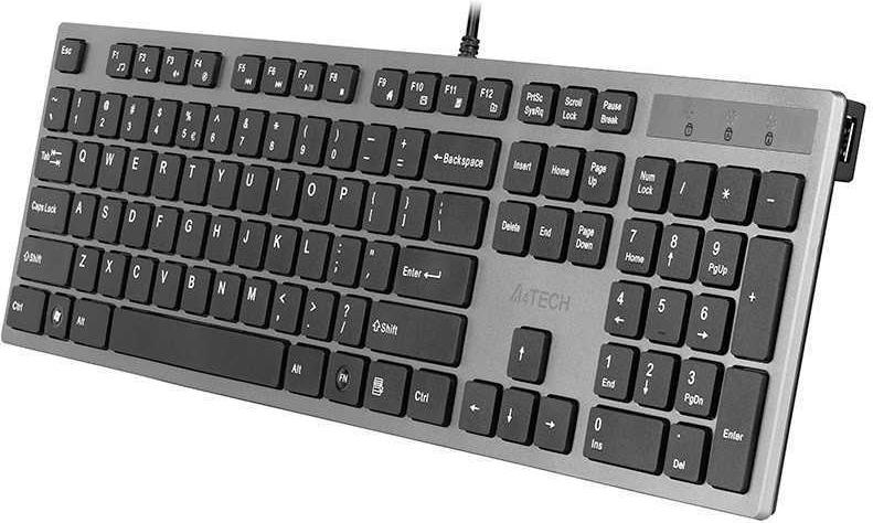 A4Tech KV-300H Tastatur USB QWERTY US Grau/Schwarz