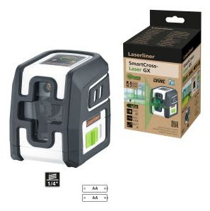 Laserliner SmartCross-Laser GX Kreuzlinienlaser 40 m Schwarz, Grün, Silber