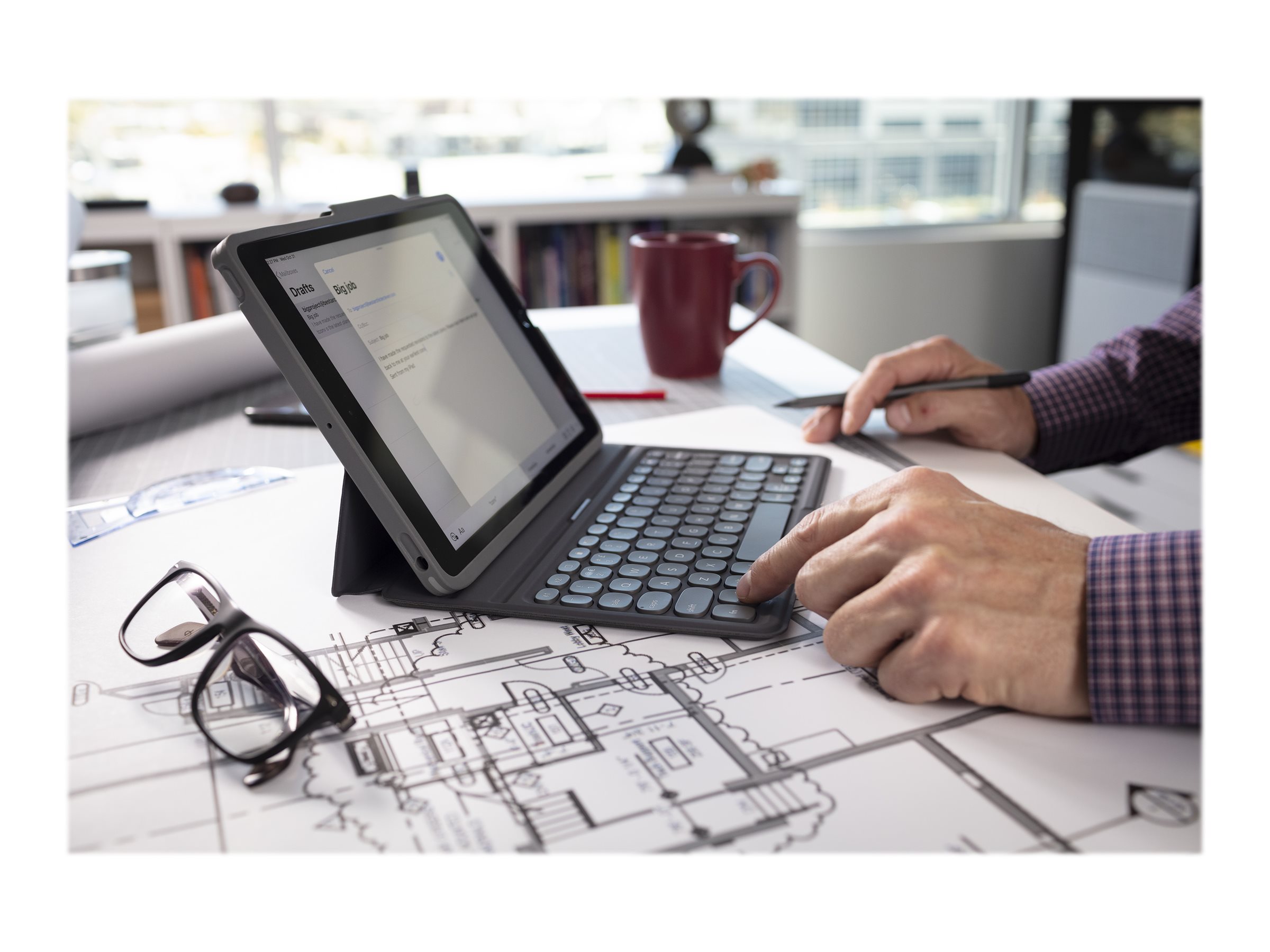 ZAGG Pro Keys Tastatur und Foliohülle für Apple iPad Air (4. & 5. Generation) 10,9" Bluetooth QWERTZ Deutsch Schwarz/Grau