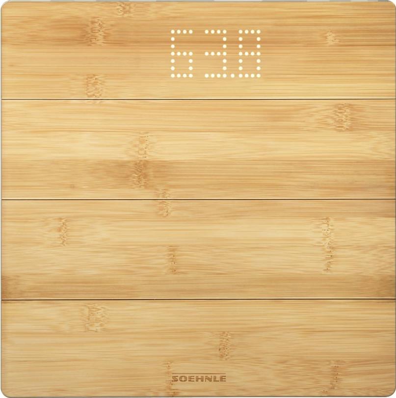 Soehnle Style Sense Bamboo Magic Personenwaage Braun