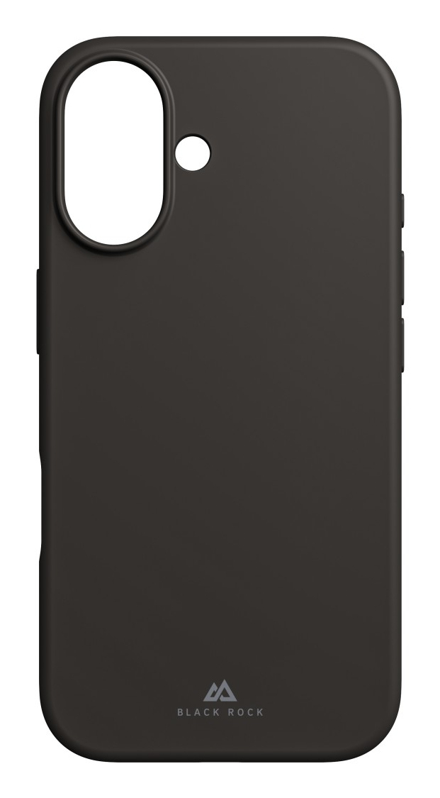 Black Rock Mag Urban Case für Apple iPhone 16 Silikon Schwarz