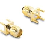 Delock SMA Buchse gerade auf Leiterplatte Gewindelänge 5 mm (67411)