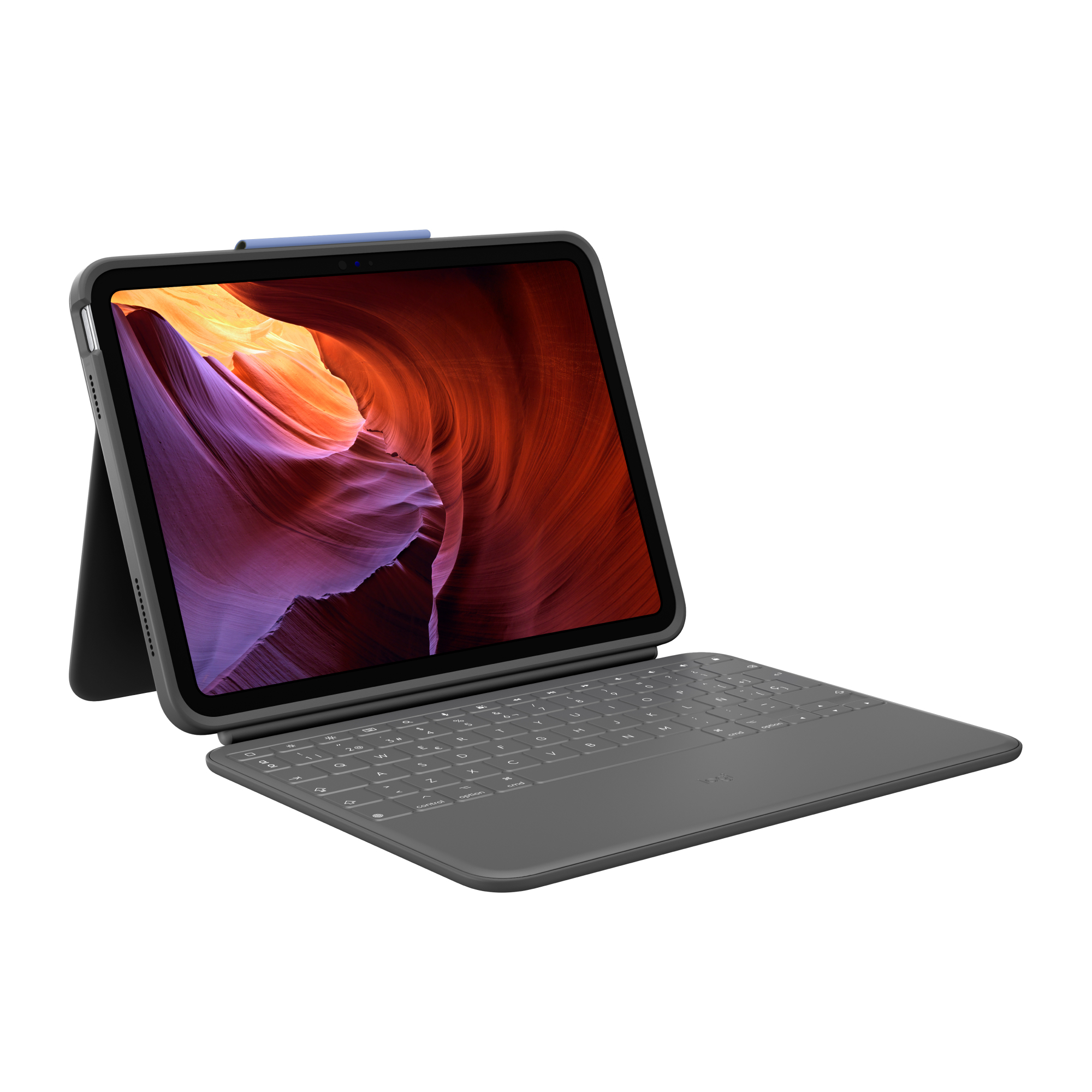 Logitech Rugged Folio Tastatur und Foliohülle QWERTY Spanisch Graphite