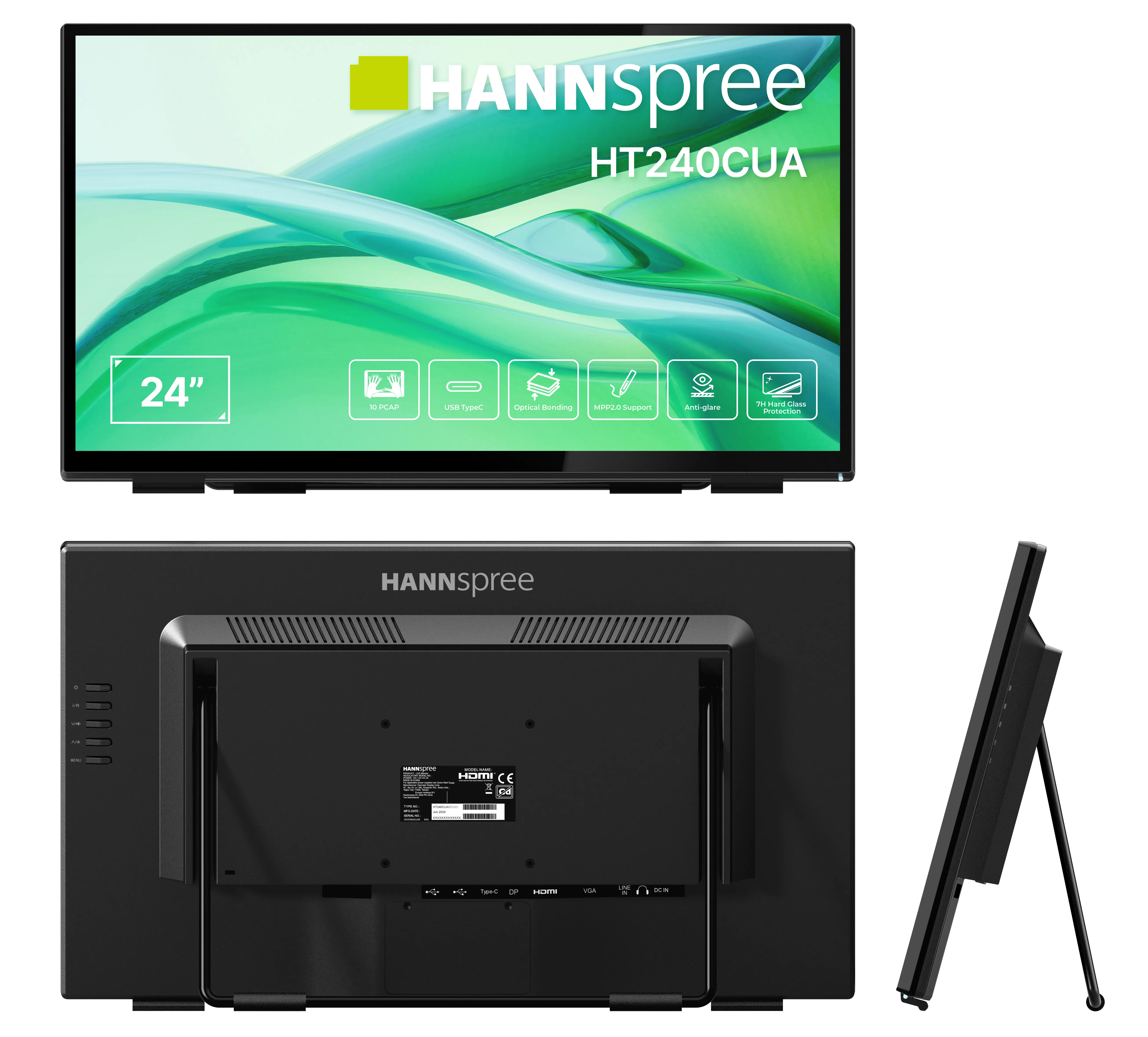 Hannspree HT240CUA 23,8" Monitor 1920 x 1080 100 Hz Schwarz