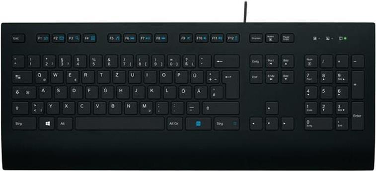 K280e Tastatur Deutsch Schwarz 920-008669 - - USB - - Logitech