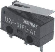 Omron D2F-01L2 Mikroschalter 30 V/DC 0.1 A 1 x Ein/(Ein) 1 St. Bag