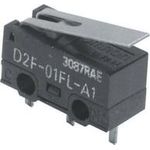 Omron D2F-01L2 Mikroschalter 30 V/DC 0.1 A 1 x Ein/(Ein) 1 St. Bag